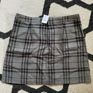J. Crew Plaid Mini Skirt, Size 14